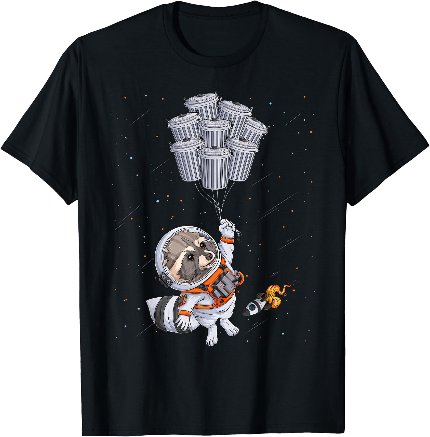 Astronaut Animal Moon Trash Cans Space Classic Theme Everyday Message ...