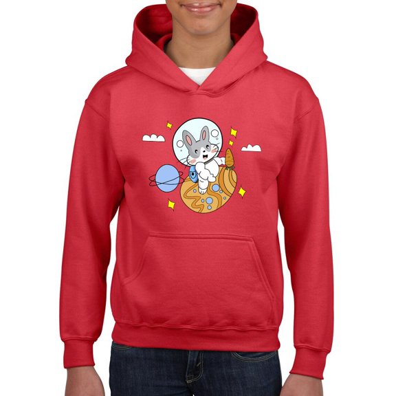 Astronaut Baby Bunny Hoodie Juniors -Image by Shutterstock,  Medium