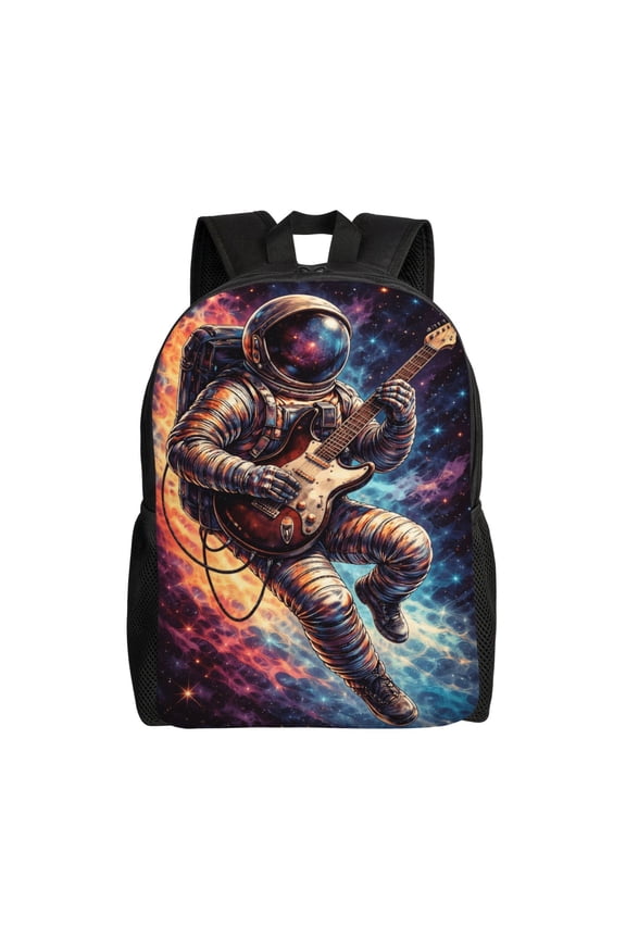 Astronaut Backpack Full Front Print Travel Laptop Bag for Men and Women