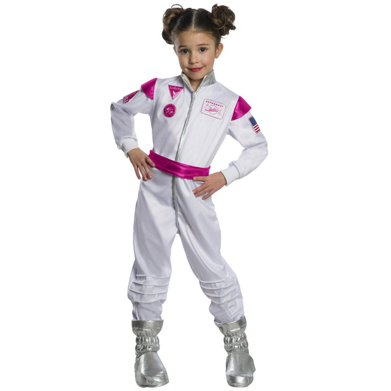 Astronaut Barbie Mattel Girls Child Space Explorer Doll Halloween Costume-XS  