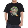 thumbnail image 1 of Astronaut Basic Black T-Shirts Big and Tall Graphic Tees Men's T-Shirt, 1 of 5