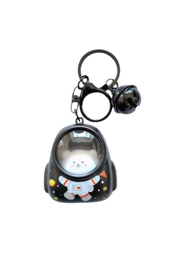 Astronaut Bear Luminous Keychain Mini Nightlight Backpack Pendant Gift Acc