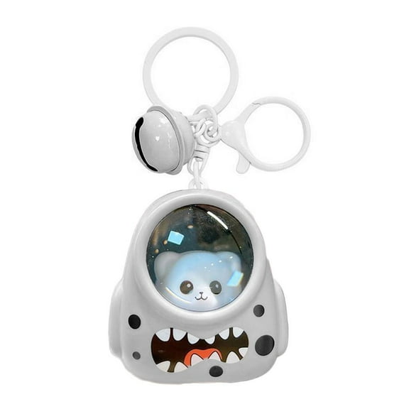 Astronaut Bear Luminous Keychain Mini Nightlight Backpack Pendant Gift Acc