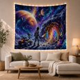 thumbnail image 1 of Astronaut Beside a Rover and Glowing Crystal Cave, Adventurous Fantasy for Space Lovers, Planetary Wall Art, Graduation Gift, Tapestry Wall Hanging for Gaming Room and Dorm, 1 of 7