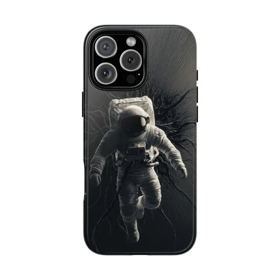 Astronaut Black Symbiosis Sci Fi Space Design Phone Case 11 12 13 14 15 16 17 Pro Max