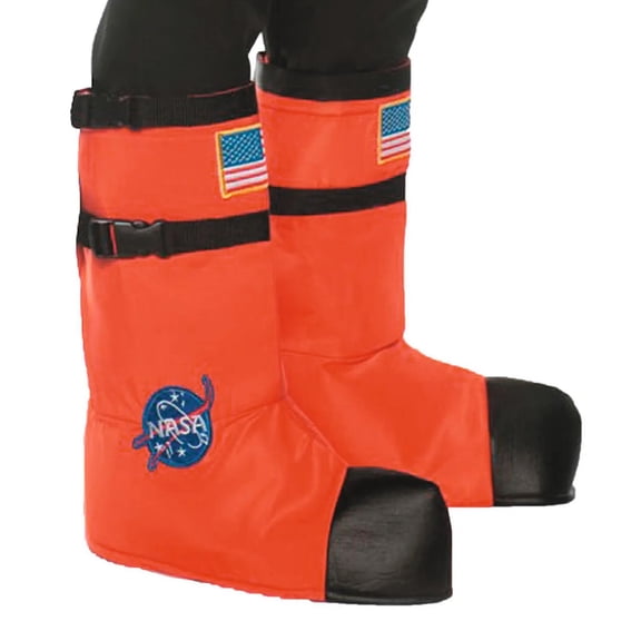 Adult's Orange Astronaut Boot Tops Costume Accessory