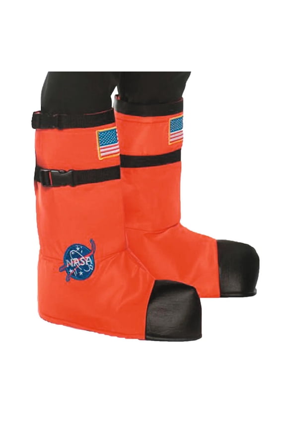 Adult's Orange Astronaut Boot Tops Costume Accessory