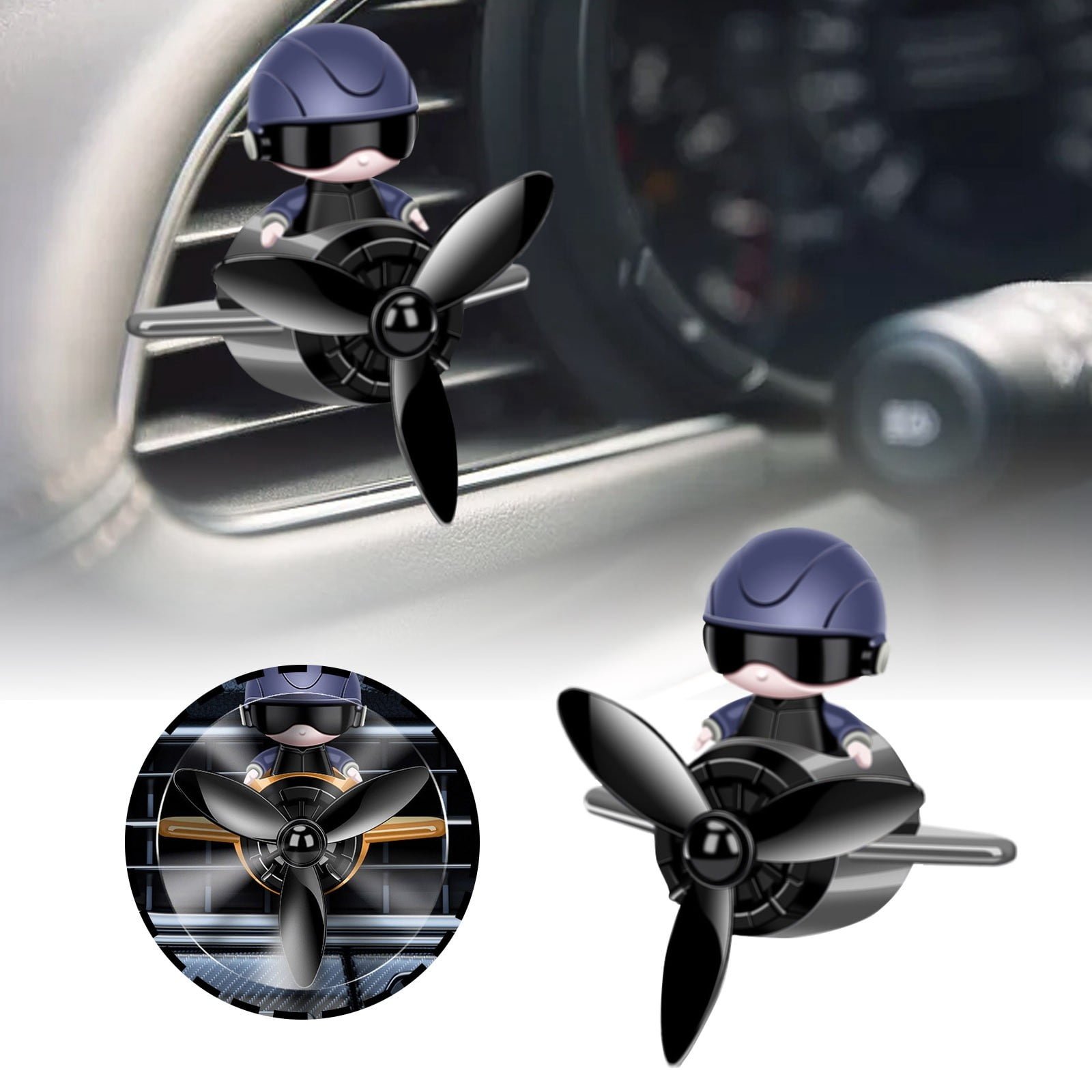 Diffuser Prop Astronaut Car Air Cute Car Diffuser Rotating Propeller Air Aromatherapy ...