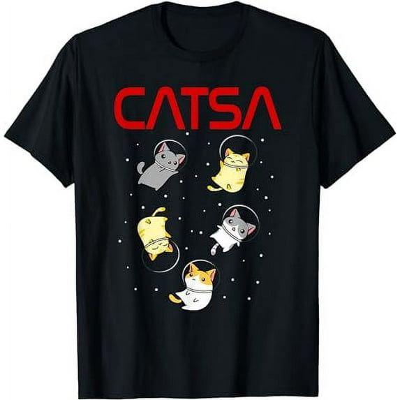 Astronaut Cat Gifts Men Women Kids Cats Space T-Shirt