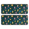 thumbnail image 1 of Astronaut Cat and Planet Anti Fatigue Kitchen Rugs Set Of 2, Non Slip Washable Decorative Floor Mats for Sink Laundry and Home Use, 17"x47", 1 of 5