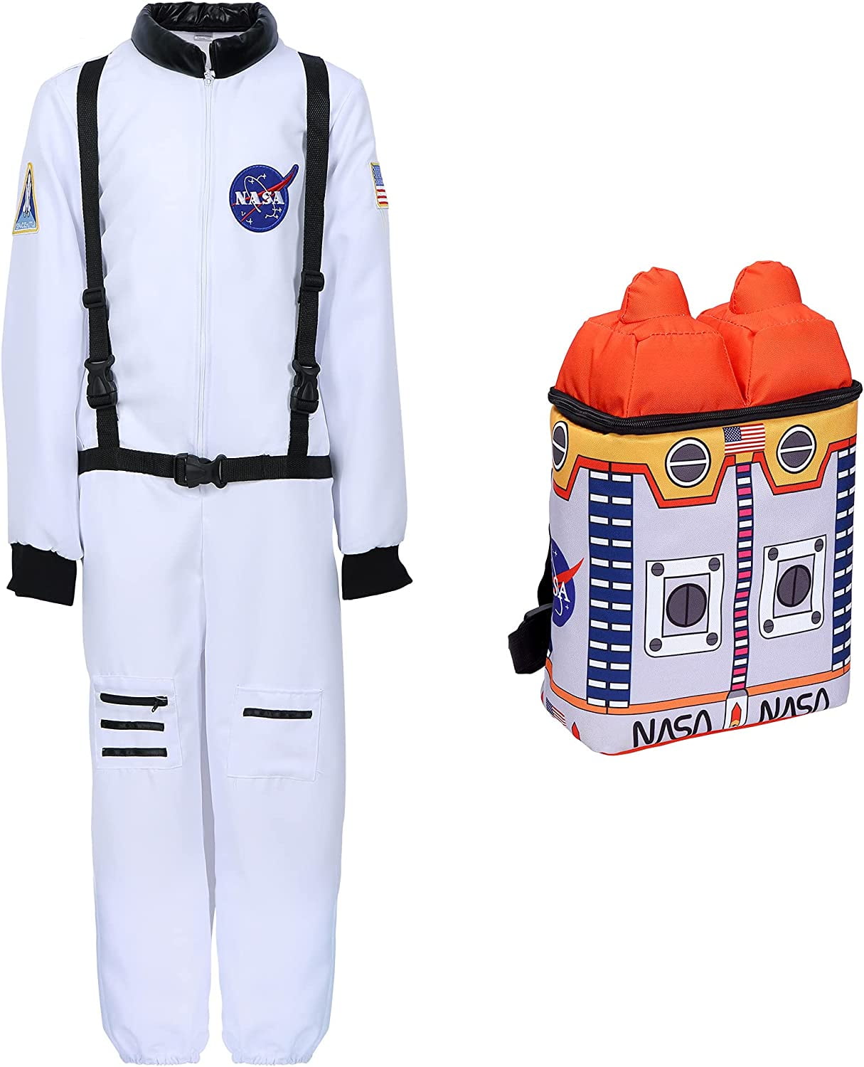 Astronaut Children's Dress Up with Space Rocket Bag for Kids Aged