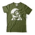thumbnail image 1 of Astronaut Chimp Monkey Shirt Astronaut Gifts Astronaut Monkey Shirt Astronaut Patriotic Shirts (XX-Large Military Green), 1 of 6