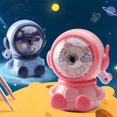thumbnail image 1 of Astronaut Design Pencil Sharpener with Two Gear Settings, Automatic Feed Hand Crank Sharpener with Metal Blades, Non-Slip Base for Desk, 1 of 7