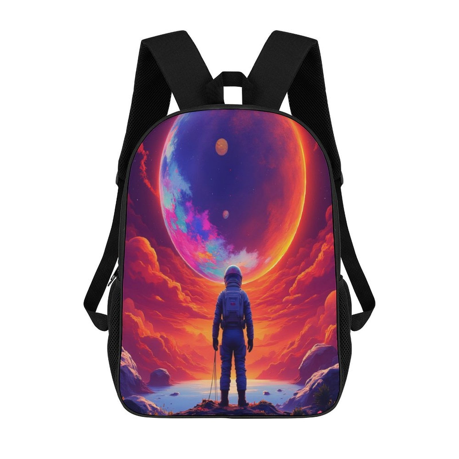 Astronaut Dream Planet Art 17in Backpack 3D Print Student Large ...