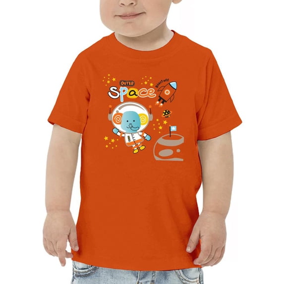 Astronaut Elephant Outer Space T-Shirt Toddler -Image by Shutterstock, 2 Toddler