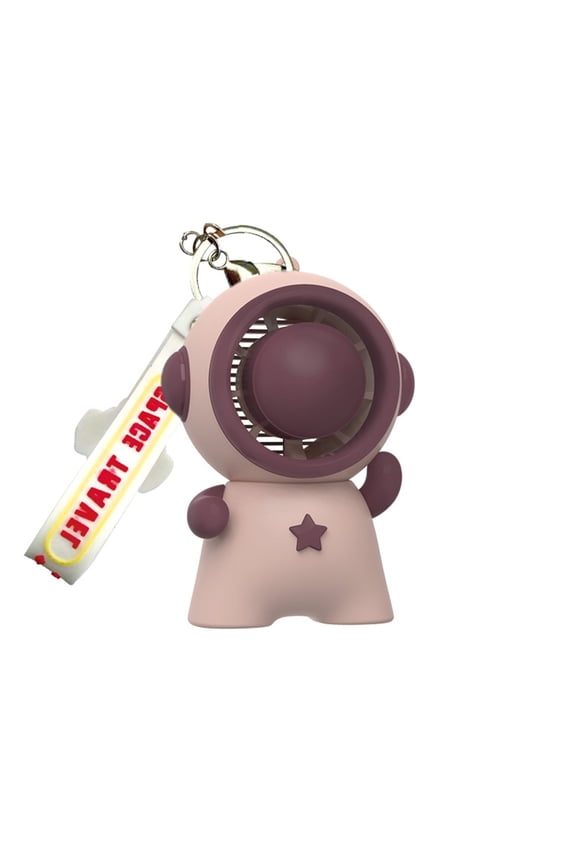 Astronaut Fan Ventilador Handheld Less with Lanyard Keychain Portable Charging Fan