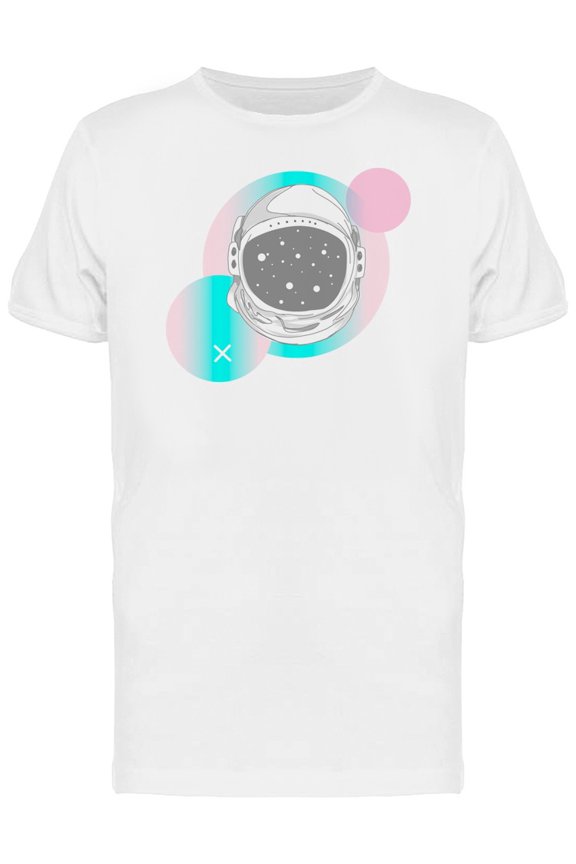 Astronaut Galaxy Helmet T-Shirt Men -Image by Shutterstock, Male x-Large