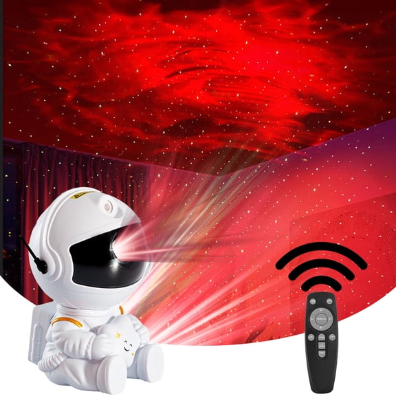 Astronaut Galaxy Projector, 360 Rotating Nebula Starry Night Light with Remote & Timer, Mood Lighting for Bedroom Decor