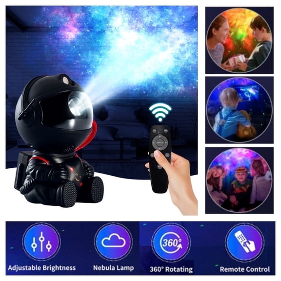 Astronaut Galaxy Projector, 8 Nebula Effects Galaxy Star Projector with Smare Remote Control, 360° Rotation Night Light for Valentines Day Gift/Birthday Gifts for Family, Friends