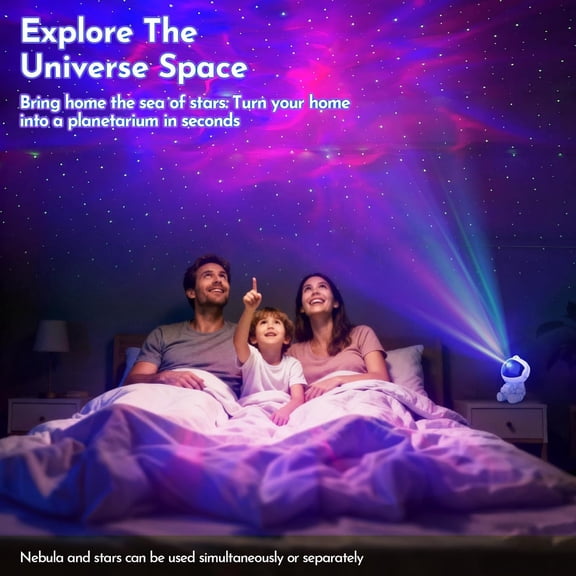 Astronaut Galaxy Projector for Bedroom Decor, Birthday Gifts for Adults Teen Girl Gifts Ambient Lighting, Ceiling Space Star Night Light Projector for Kids Room Decor Aesthetic