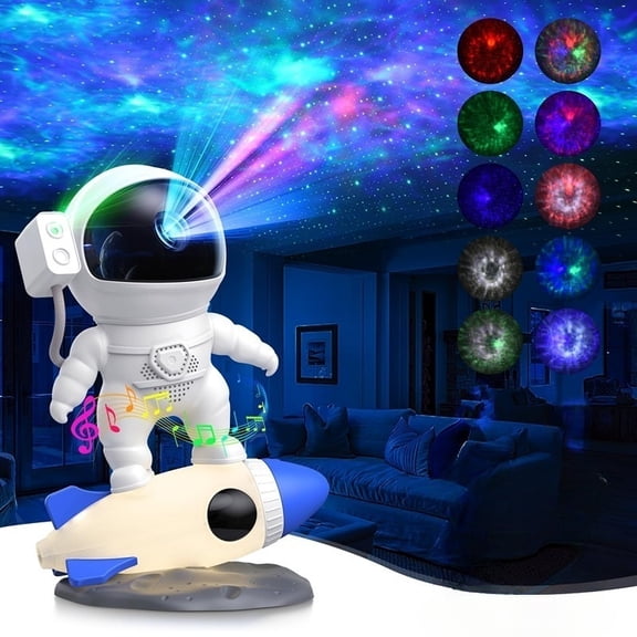 Astronaut Galaxy Projector with Bluetooth Speaker & White Noise, App & Remote Control Star Projector, Galaxy Projector for Bedroom Adults Kids, Spaceman Night Light for Gaming Room, Home Theater