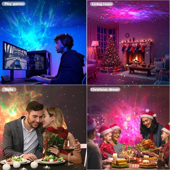 Astronaut Galaxy Projector Night Light | APP & Remote Control, 8 Color Nebula Star Projector, For Bedroom & Kids Room, Relaxation & Space Lovers, Birthday Gift