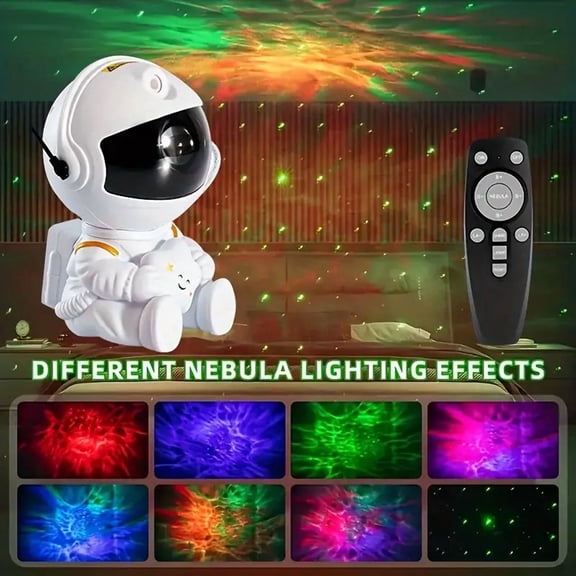 Astronaut Galaxy Projector Night Light,Starry Nebula Ceiling LED Lamp with Timer and Remote,360 Adjustable Star Projector for Bedroom,Great Gift for Mom,Father