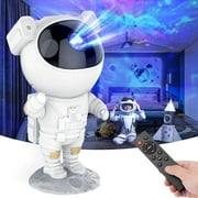 Astronaut Galaxy Projector, Remote Control Spaceman Night Light with Timer Nebula LED Lamp Gift for Kids Adults for Christmas BirthdayWhite