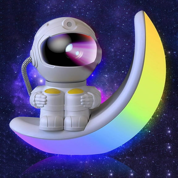 Astronaut Galaxy Projector Star Light, Nebula Spaceman Projector with Music Speaker, Moon Amnient Night Light