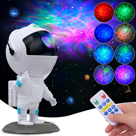 Astronaut Galaxy Projector, Star Light Projector with 8 Colors LED Nebula, Starry Night Remote, Kids Room Decor, Gifts for Kids, Friends, Birthday Game Party