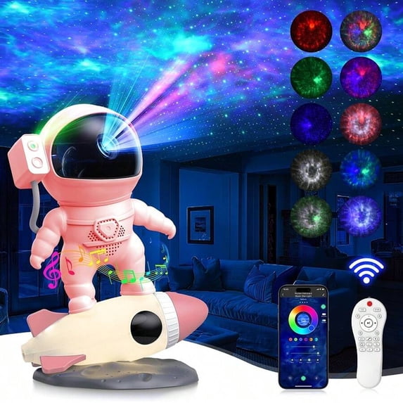 Astronaut Galaxy Projector, Star Nebula Projector With Rocket Lamp ...