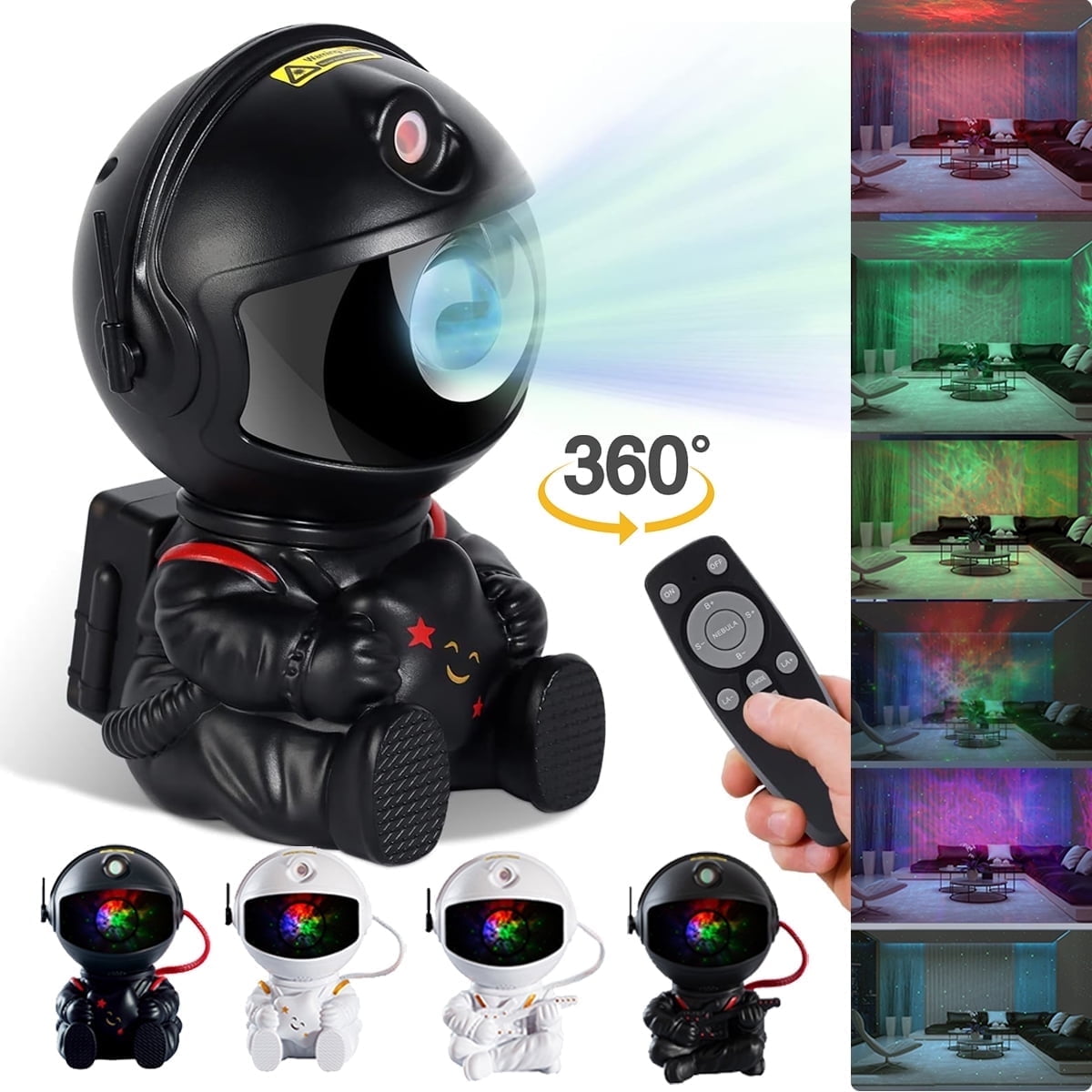 Rc Projector Game Astronaut Galaxy Star Projector: Nebula Timer, Remote Control, Ideal ...
