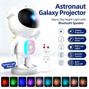 Astronaut Galaxy Star Projector Night Light with Bluetooth Music Speaker, RGB Color Changing Starry Sky Lamp, Spaceman Ambient Light for Bedroom Decor, Perfect Gift for Kids & Adults