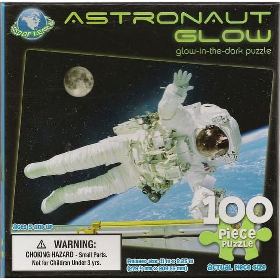 Astronaut Glow: Glow in the Dark 100 Piece Puzzle