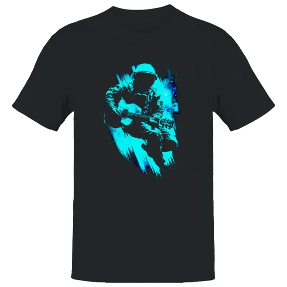 Astronaut Guitar Cosmic Space Rock Music Starry Galaxy Player Unisex T-Shirt, up to size 5XL