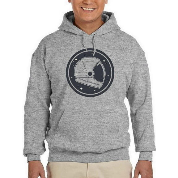 Astronaut Helmet Hoodie Men -Smartprints Designs, Male 3X-Large