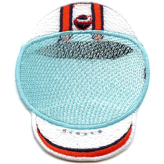 Astronaut Helmet Retro Houston Baseball Mascot Embroidered Iron On Patch