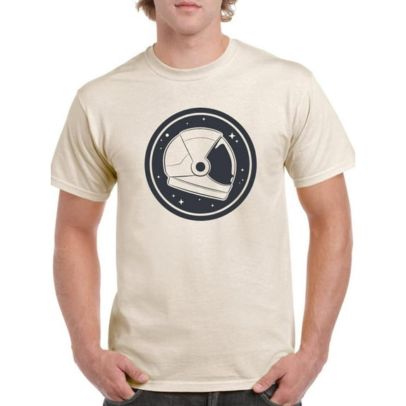 Astronaut Helmet T-Shirt Men -Smartprints Designs, Male Large