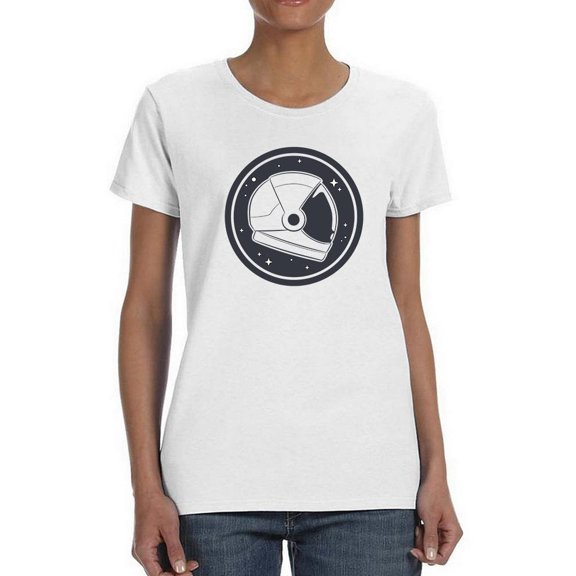 Astronaut Helmet T-Shirt Women -Smartprints Designs, Female 3X-Large