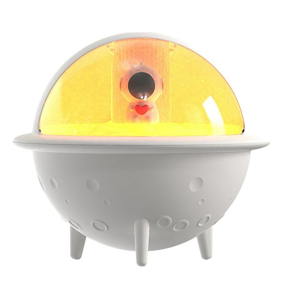 Astronaut Humidifier For Bedroom - Cute Mini USB Cool Mist Humidifier with 7 Color LED Lights, 250ml Capacity for Kids Room Home Office Desktop