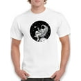 thumbnail image 1 of Astronaut In Space. T-Shirt Men -Smartprints Designs, Male 4X-Large, 1 of 4