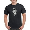 thumbnail image 1 of Astronaut In Space T-Shirt Men -Smartprints Designs, Male Medium, 1 of 4