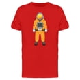 thumbnail image 1 of Astronaut In Yellow Suit T-Shirt Men -Image by Shutterstock, Male 3X-Large, 1 of 2