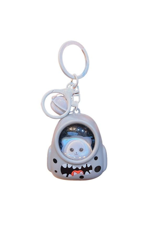 Astronaut Keychain, Cute Anime Cool Keychains for Backpacks, Space Keychains with Light for Women Men