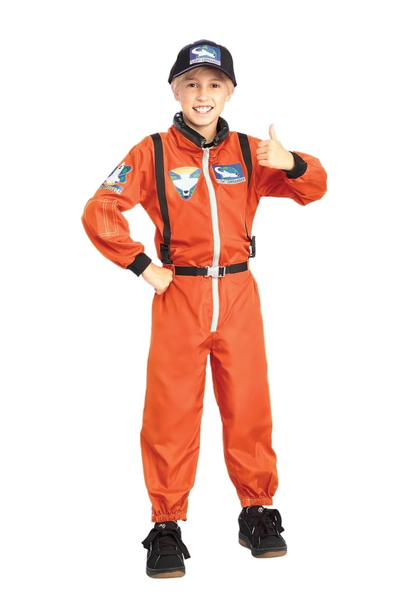 Astronaut Advanced Crew Escape Suit Costume for Kids, Unisex Medium