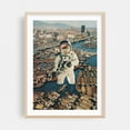 thumbnail image 1 of Astronaut - Kobe Hyogo Japan Collage Oak Framed Wall Art Print 16 x 24 inches, 1 of 15