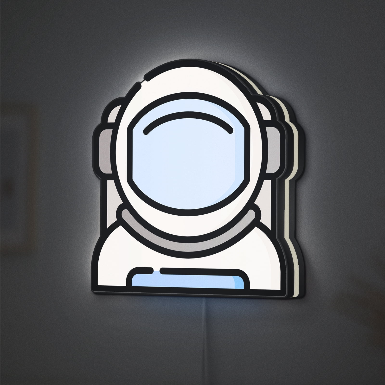 Astronaut LED Lightbox - Space Avatar Wall & Table Sign, Custom Led ...