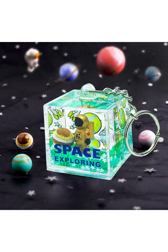 Astronaut Liquid Quicksand Pendant Astronaut Keychain Decoration Feature,Can Relieve Stress And Feel Comfortable,1 Pc