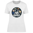 thumbnail image 1 of Astronaut Meditating In Space T-Shirt Women -Image by Shutterstock, Female Large, 1 of 2