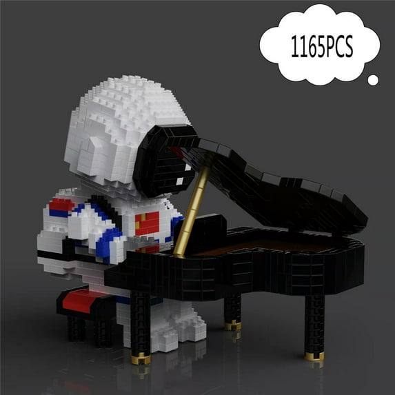 Astronaut Mini Building Blocks - Building Blocks Space Astronaut Model with Led Lighting STEM Building Toy, Micro Building Blocks Kits DIY Bricks Toys Coolest Gifts for Kids Adults Teens